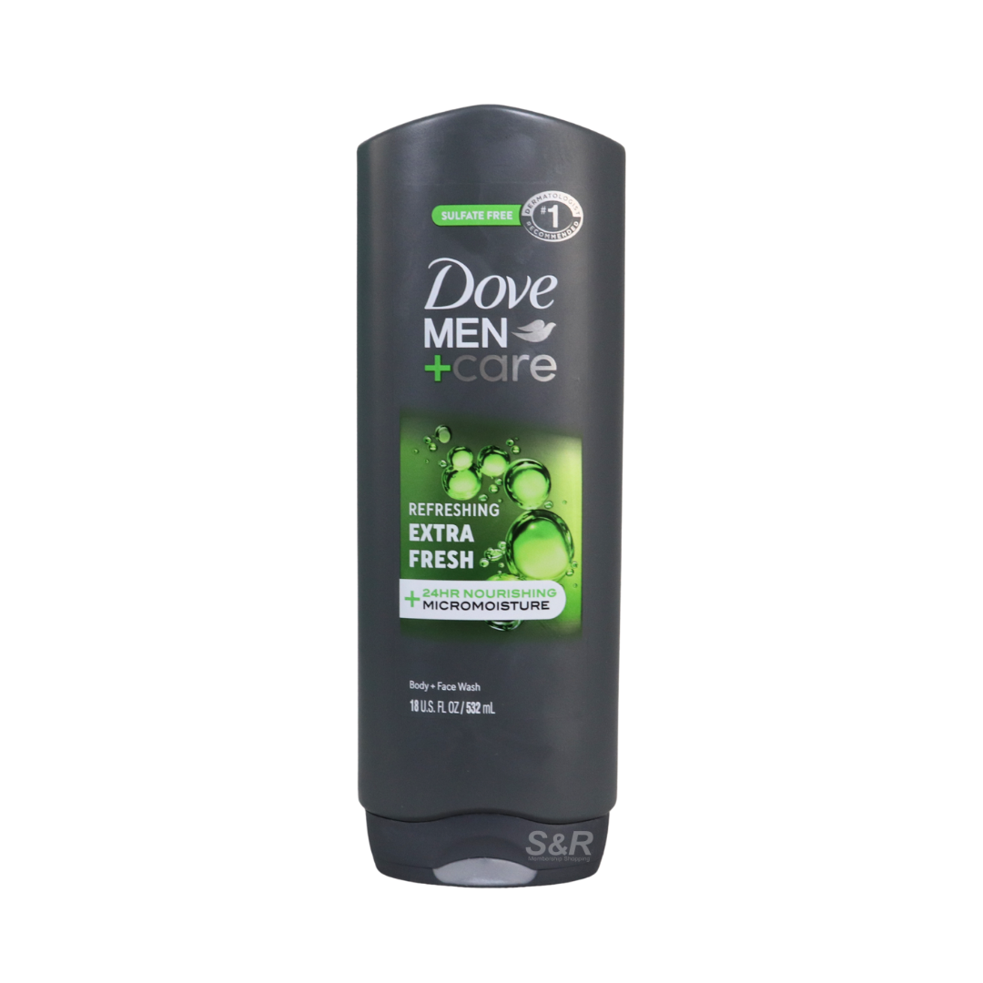 Dove Men+Care Extra Fresh Micro Moisture Body and Face Wash 532mL